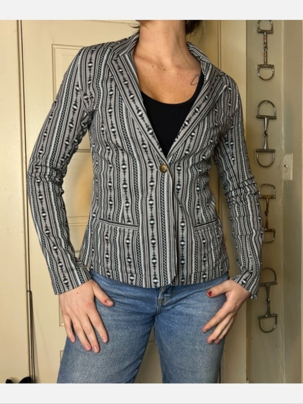 Western Single-Button Blazer